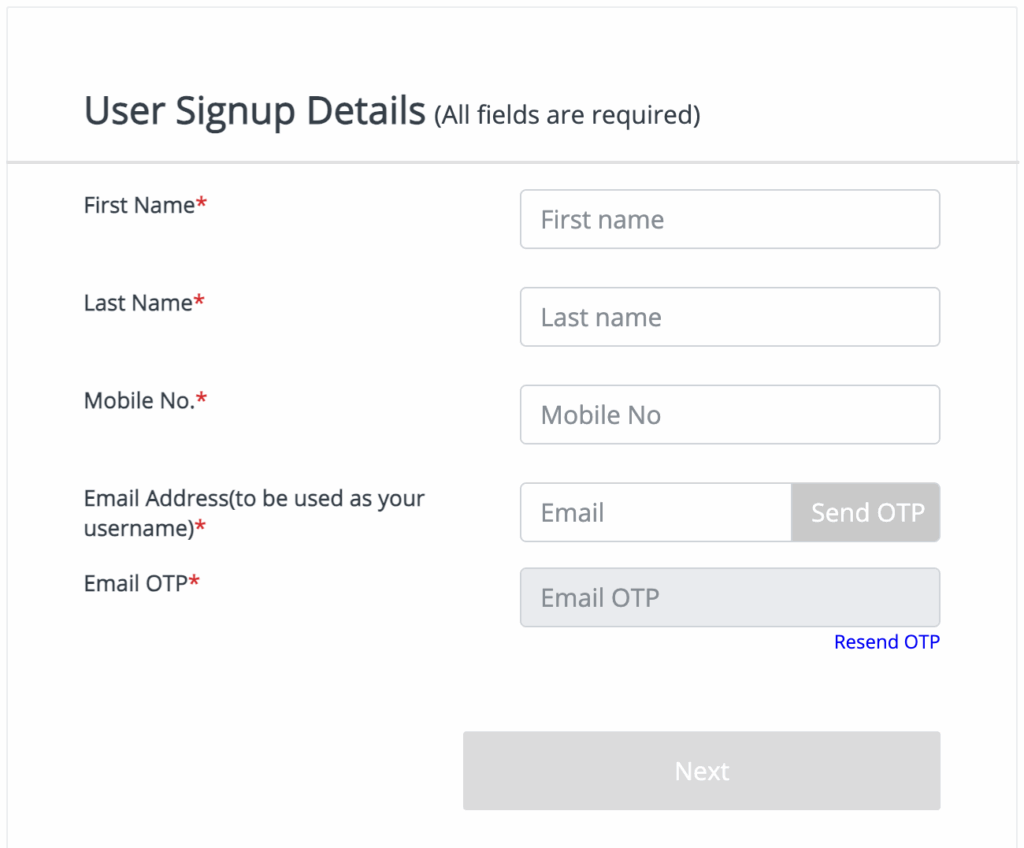 Equifax registration screenshot
